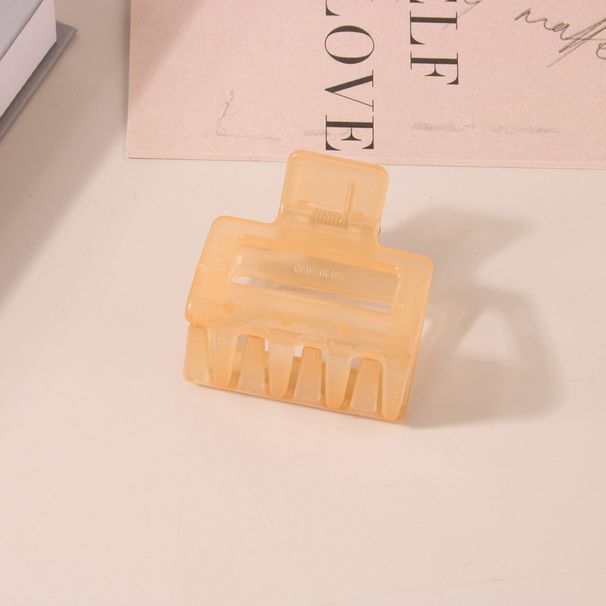 Guanyang 5cm seamless frosted hair clip for women's back of the head hair shark clip simple square small hair clip headdress_maomaolike.com