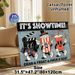 Movie Night Themed Painting Poster, Vintage Cartoon Style Playful Cinema Characters Poster, Retro Movie-inspired Decor Suitable For Home Theater_maomaolike.com