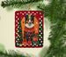 Collie Holiday Christmas Porcelain Ornament Christmas Tree Hanging Decorations For Home Christmas Holiday, Rectangle, Gift, Multicolor_maomaolike.com