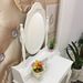 Modern Concise 4-Drawer 360-Degree Rotation Removable Mirror Dresser Makeup Vanities_maomaolike.com