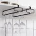 Wine Glass Rack, Upside-down Hanging Wine Glass, No Drilling Required, Suitable For Home Use, Living Room Wine Cabinet Storage._maomaolike.com