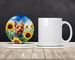 Australian Terrier In Sunflowers Large Sandstone Coasters Pack Of 4 Absorbent Round Coasters Decor Gifts For Men Or Women, 4 In, Multicolor_maomaolike.com