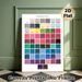 Dark Winter Classic Color Palette Painting Poster, Vibrant Categorized Color Swatch With Hex Codes Poster, Practical Color Reference For Studio, Home_maomaolike.com