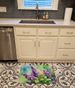 New Hampshire Purple Lilac In Watercolor Memory Foam Kitchen Mat Machine Washable Anti-Fatigue Mat Cushion Comfort Bath Mat Or Kitchen Rug_maomaolike.com