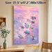 Sea Turtle Themed Painting Poster, Pastel Impasto Style Sunset Ocean Poster, Vibrant Textured Marine Art, Ideal For Bedroom, Living Room_maomaolike.com