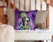 Bluetick Coonhound King Of Mardi Gras Throw Pillow Machine Washable, Indoor Outdoor Decorative Pillow For Couch, Bed Or Patio, 14Hx14W_maomaolike.com