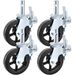 VEVOR 4 Pack Scaffolding Caster Wheels 8 X 2 Inch With Dual Locking Rubber Swivel Caster 360 Degrees Heavy Duty Casters 1100LBS Capacity Per Wheel_maomaolike.com