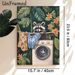 Tropical Raccoon Laundry Painting Poster, Whimsical Vivid Jungle Scene Poster, Charming Playful Decor Ideal For Laundry Room, Cozy Living Area_maomaolike.com