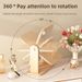 Desktop Simple Tabletop Single-Sided 360-Degree Rotating High-Definition Large Wooden Makeup Mirror_maomaolike.com