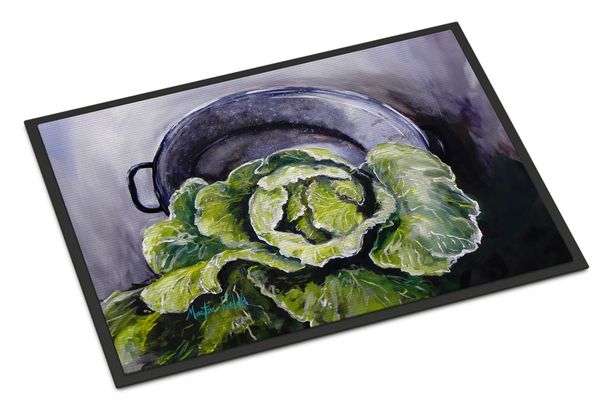 Home Grown In Plaquemines Parish Cabbage Doormat Front Door Mat Indoor Outdoor Rugs For Entryway, Non Slip Washable Low Pile, 24H X 36W_maomaolike.com