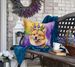 Finnish Spitz King Of Mardi Gras Throw Pillow Machine Washable, Indoor Outdoor Decorative Pillow For Couch, Bed Or Patio, 18Hx18W_maomaolike.com