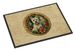Westie Christmas Flowers Doormat Front Door Mat Indoor Outdoor Rugs For Entryway, Non Slip Washable Low Pile, 24H X 36W_maomaolike.com
