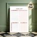 Chore Chart Painting Poster, Soft Blush Minimalist Chore Planner Poster, Practical Design To Track Daily And Weekly Household Tasks, Ideal For Home_maomaolike.com