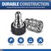 ESSENTIAL WASHER Pressure Washer Hose Quick Connect Kit, M22-14mm To 3/8' Male Female, Includes 2 Female & 2 Male M22-14mm Plugs, 2 Male Garden Hose Plugs, 2 Female Garden Hose QC, O-Rings_maomaolike.com