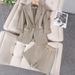 Women's Clothing casual trousers, high-end diamond suit shorts, two-piece suit_maomaolike.com