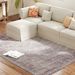Machine Washable Area Rug 5x7, Non-Slip Traditional Flower Print Floor Carpet For Living Room, Bedroom, Grey And Brown_maomaolike.com
