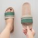 Summer Anti-Slip Home Lightweight Women Indoor Linen Slippers Soft Shoes_maomaolike.com