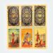 Spanish And English Golden Foil Tarot Deck With Guidebook - 78 PVC Spiritual Cards Waterproof Wrinkle Resistant_maomaolike.com