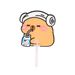 Cute Shaped Student Summer Cartoon Handheld High-Value Plastic Capybara Small Fan_maomaolike.com
