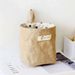 Manufacturer In-Stock Cotton Linen Door Back Hanging Wall Desktop Miscellaneous Jute Bag Bathroom Storage_maomaolike.com