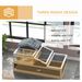 3-Room Tortoise Habitat House W/ Balcony & 2 Stories, 44" X 25.5" X 23", Gray_maomaolike.com