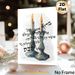 Sabbath Candles Painting Poster, Soft Watercolor Geometric Candlestick Poster, Creates Serene Religious Ambiance, Ideal For Home And Prayer Spaces_maomaolike.com