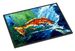 Break Through Red Fish Doormat Front Door Mat Indoor Outdoor Rugs For Entryway, Non Slip Washable Low Pile, 24H X 36W_maomaolike.com