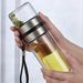 500mlGlass Double Layer Glass Tea Anti Scalding Portable Handle Leak Proof Travel Cup WaterproofTeapot Easy To Clean_maomaolike.com