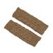 Unisex Wool half finger gloves writing play mobile phone couple short cuff twist knit warm fingertip_maomaolike.com