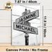 Personalized Street Sign Painting Poster, Monochrome Custom Name & Year Road Sign Poster, Unique Commemorative Decor Ideal For Living Room, Bedroom_maomaolike.com