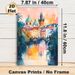 Prague Cityscape Painting Poster, Soft-hued Watercolor Style Poster, Dreamy Riverside Scene With Historic Domed Buildings And Bridge, Adds Artistic_maomaolike.com