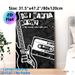 Vintage Rock Music Painting Poster, Monochrome Retro-style Poster, Nostalgic Design Featuring Guitar, Cassette Tape And Song Lyrics, Ideal For_maomaolike.com