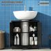 Under Sink Bathroom Cabinet, Pedestal Sink Storage Cabinet With 2 Doors_maomaolike.com