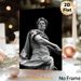 Roman Emperor Statue Painting Poster, Monochrome Classical Sculpture Detail Poster, Elegant Historical Art Piece For Study And Living Room Decor_maomaolike.com