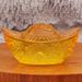 Glass Dragon Pattern Ingot Living Room Desktop Treasure Bowl Yellow Crystal Decorative Ornament Store Housewarming Opening Gift_maomaolike.com