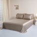 New LF Grade 100s Austrian Lenzing Tencel Four-Piece Set Spring Summer Solid Color Simple Silky Naked Sleep Sheet Bed Skirt_maomaolike.com
