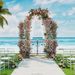 87 Inch Tall Garden Arch With Gate Planter Shelves Climbing Trellises With 2 Side Shelves For Wedding Arch, Yard Entrance, Garden Climbing Pergola, Etc_maomaolike.com