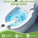 Rechargeable Electric Toilet Brush, 3 Replaceable Heads Silicone Bristle Disposable, Cordless Toilet Scrubber With Base, No Dead Angle Cleaning_maomaolike.com