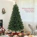 7.5ft Artificial Christmas Tree, Xmas Tree With 1346 Branch Tips, Auto Open, Holiday Décor With Steel Base For Home Office, Green_maomaolike.com