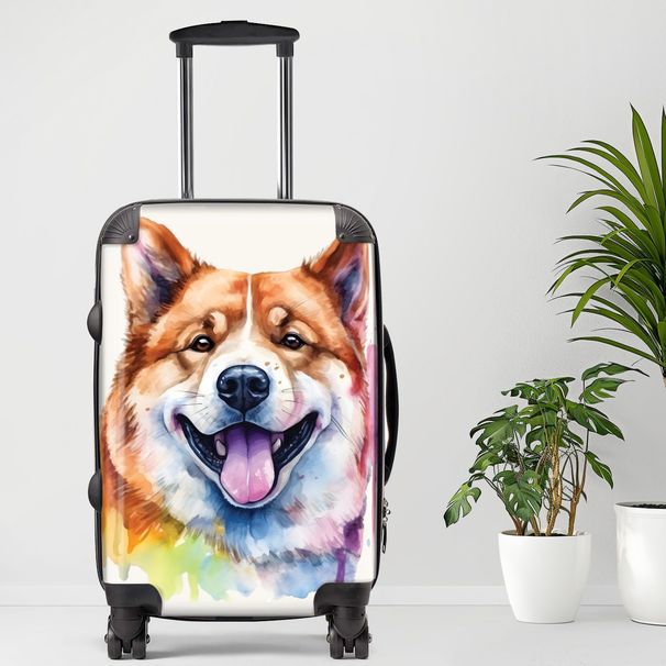 Akita Luggage20/24/28 Inch Luggage, Carry-On, Custom Luggage, Luggage Set, Suitcase, Travel, Vacation, Cabin Suitcase, Custom Suitcase, Personalized Luggage_maomaolike.com