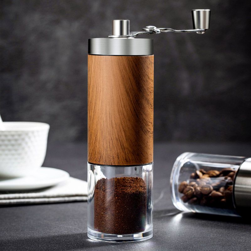 Household Hand-cranked Bean Small Portable Hand Coffee Grinder_maomaolike.com