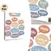 Global Greetings Painting Poster, Pastel-colored Speech Bubble Design Poster, Helps Learn Global Greetings, Ideal For Living Room, Study Space_maomaolike.com
