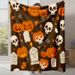 Digital Printed Flannel Halloween Blanket_maomaolike.com
