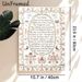 Lord's Prayer Painting Poster, Vintage Cross-stitch Style Floral & Bird Adorned Poster, Serene Religious Text Decor Suitable For Home Prayer Space_maomaolike.com
