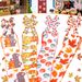 4 Rolls Ribbon, Autumn Edged Ribbon, Pumpkin Maple Leaf Truck Orange Printed Ribbon, Suitable For Autumn Party, Handmade DIY Art Decoration Supplies, 5 Yards Per Roll_maomaolike.com