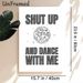 Disco Ball & Slogan Painting Poster, Monochrome Disco Ball With Star Accents Poster, Bold Playful Text Design Brings Lively Vibe, Ideal For Living_maomaolike.com