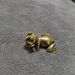 Copper-Plated Ornament Solid Copper Lying Thinking Little Handheld Piece Frog Prince Tea Pet Copperware_maomaolike.com