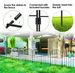 10Pcs Decorative Garden Fence Rustproof Iron Wire Arched Fence Animal Barrier Border 12.59' Width 23.93' Length For Yard Landscape Patio Outdoor Decor_maomaolike.com