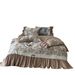 Romantic French Jacquard Pleated Lace Edge All-Cotton Warm Bedding Autumn Winter Pure Cotton Brushed Four-Piece Set Home Textile M_maomaolike.com