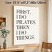 Pilates Quote Painting Poster, Minimalist Typographic Text Poster, Relatable Pilates-focused Message, Ideal For Home Gym, Workout Space Or Living Room_maomaolike.com
